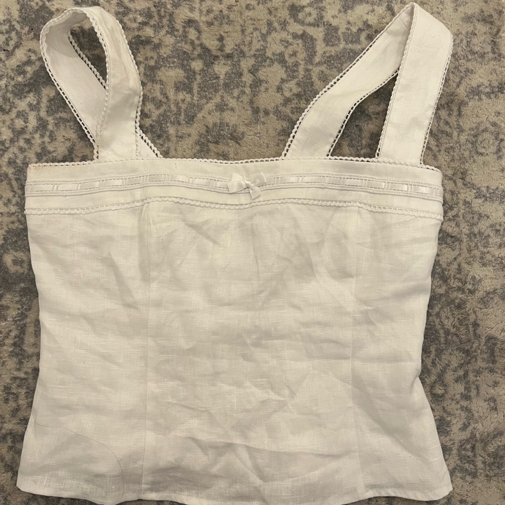 Reformation Eloise Linen Top